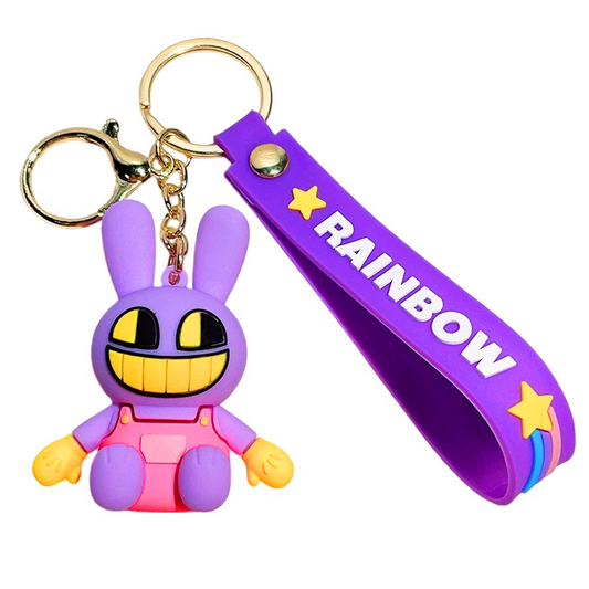 The Amazing Digital Circus 3D Silicone Keychain Keyring Pendant - Jax