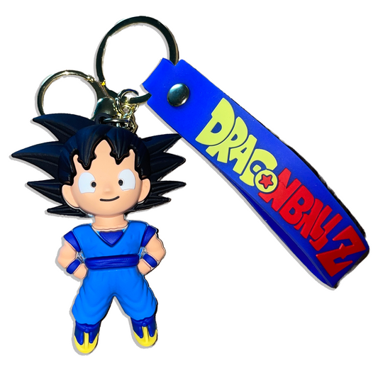 Dragon Ball Z Blue 3D Silicone Keychain Keyring Pendant