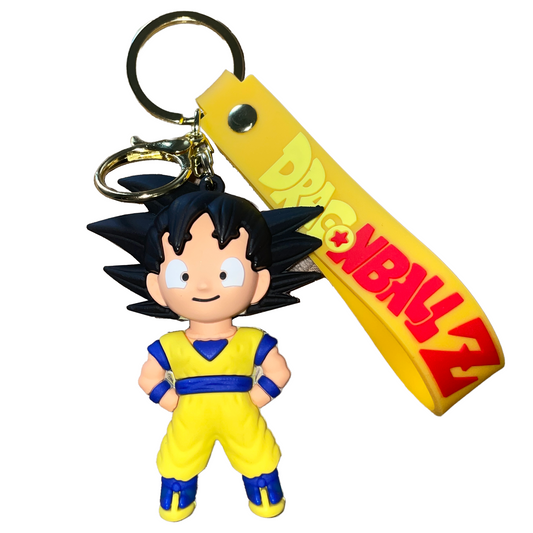 Dragon Ball Z Yellow 3D Silicone Keychain Keyring Pendant