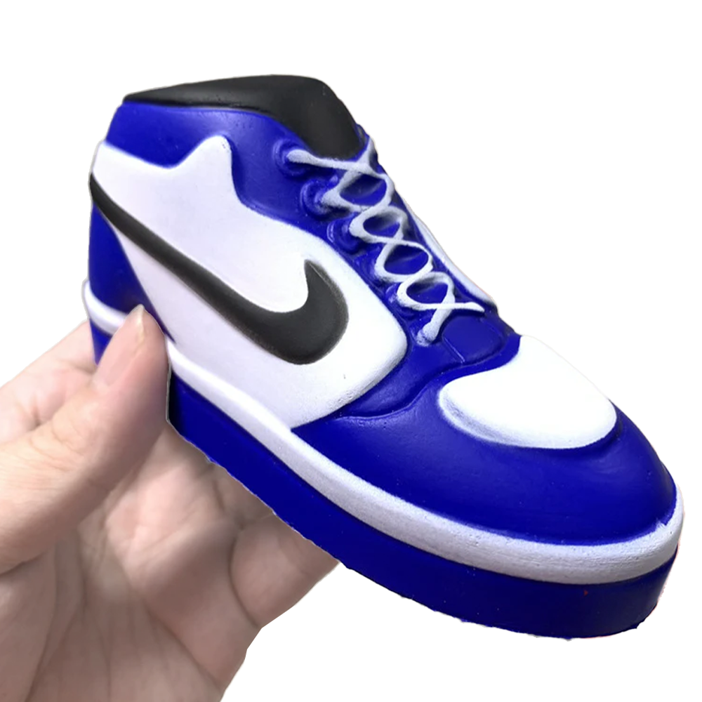 Dunks Sneaker Style Squish Fidget Sensory Anti Stress Squishy Slow Rising Toy - Blue