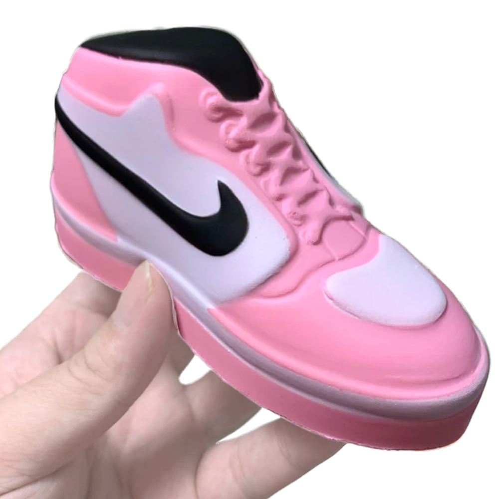 Dunks Sneaker Style Squish Fidget Sensory Anti Stress Squishy Slow Rising Toy - Pink