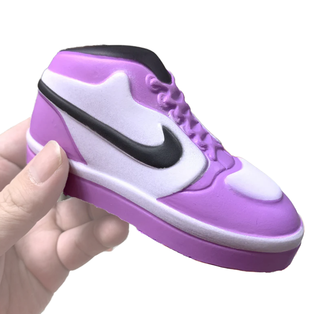 Dunks Sneaker Style Squish Fidget Sensory Anti Stress Squishy Slow Rising Toy - Purple