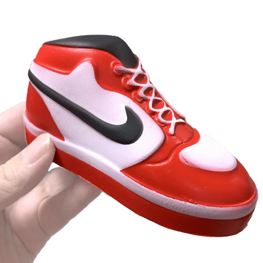 Dunks Sneaker Style Squish Fidget Sensory Anti Stress Squishy Slow Rising Toy - Red