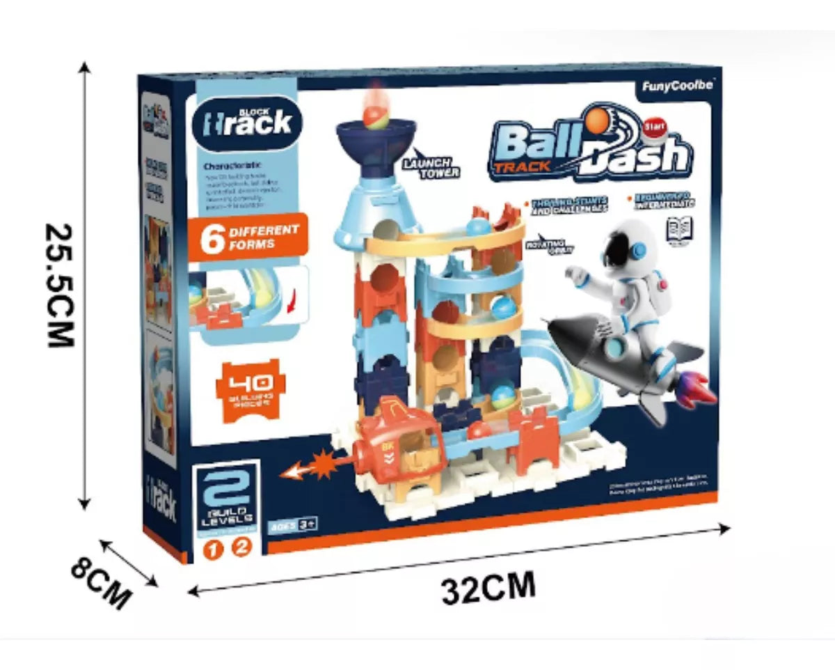 Ball Dash Spaceman Theme Playset Track 40 Piece