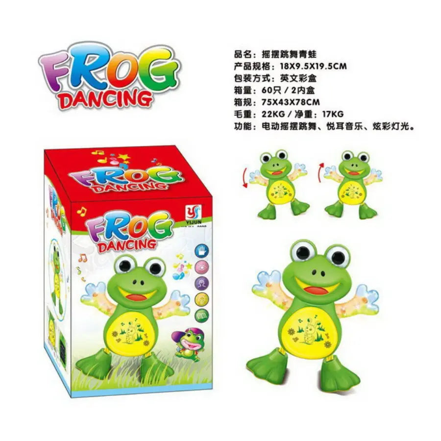 Dancing Frog Toy with Lights & Music – Battery Operated Fun for Kids