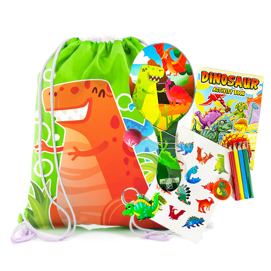 Dinosaur Bumper Busy Drawstring Bag Set