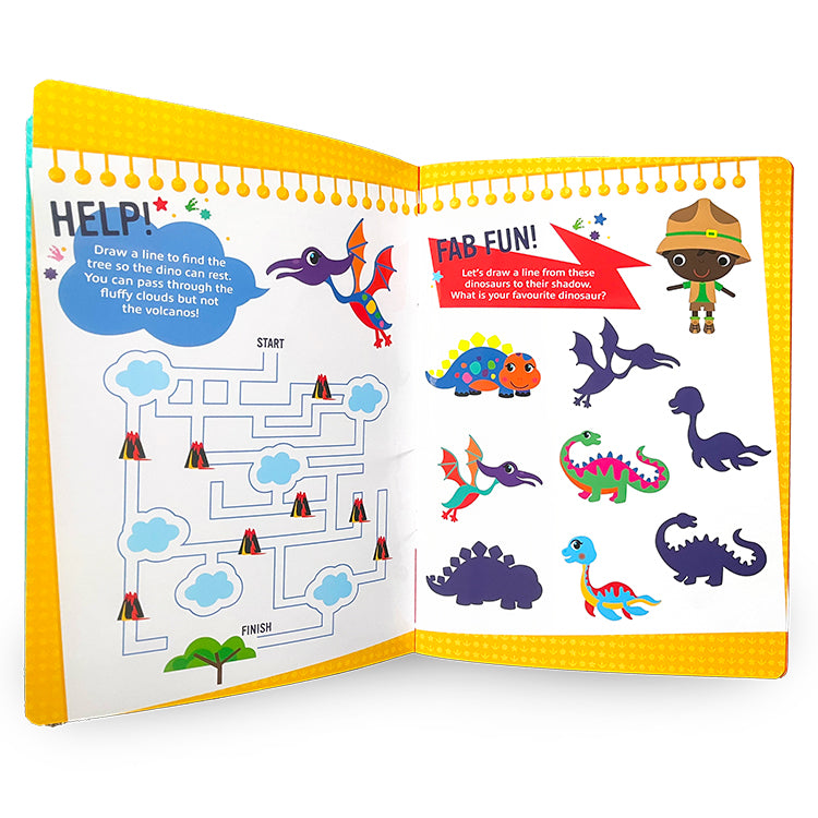 Dinosaur Deluxe Wipe Clean Activity Book