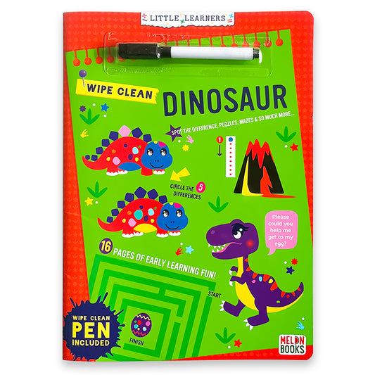 Dinosaur Deluxe Wipe Clean Activity Book
