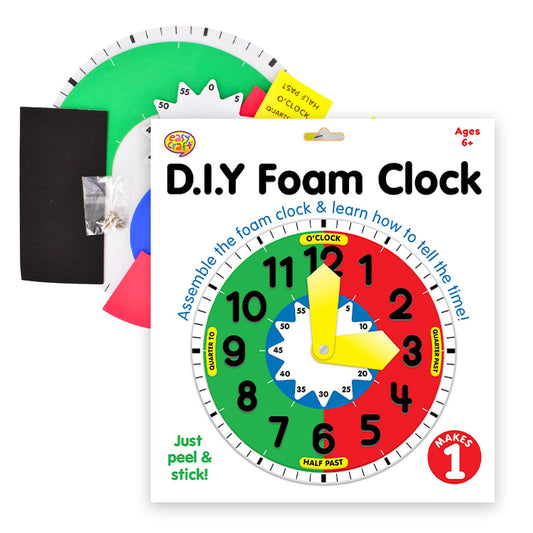 Jumbo DIY Foam Clock Activity Kit