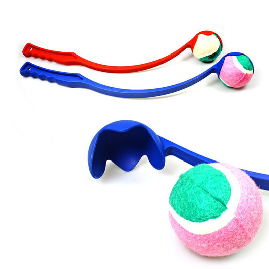 Plastic Dog Tennis Ball Chucker Launcher 50 cm Assorted Colours 6445 / 322190 A