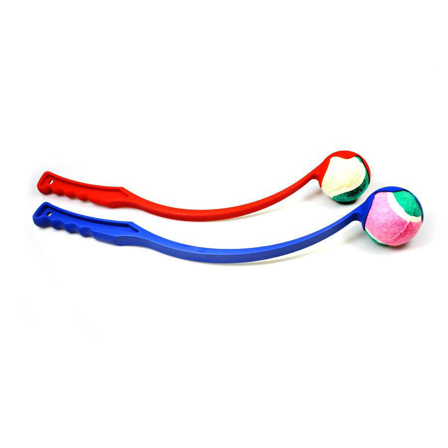 IIGEurope Plastic Dog Tennis Ball Chucker Launcher 35 cm Assorted Colours WOO3 A