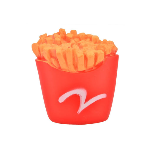 Pet Dog Toy Squeaky Silicone Potato French Fries Chips 4301