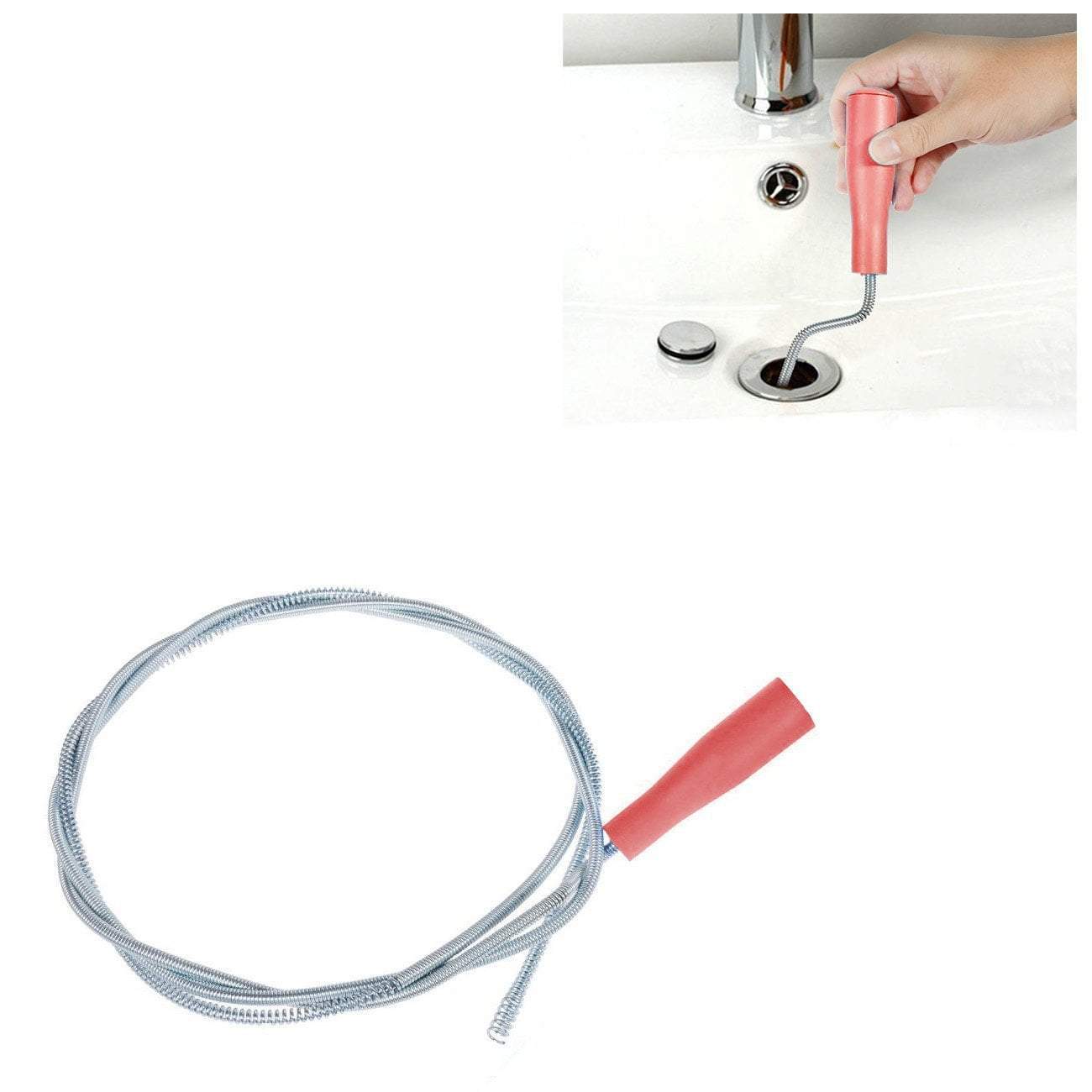 5m Kitchen Bathroom Drain Block Unblock Rod Multipurpose Use Tool Diy 3819A