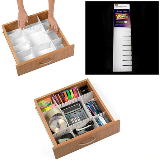 Plastic Adjustable Drawer Split Storage Solutions Drawer Split  4230