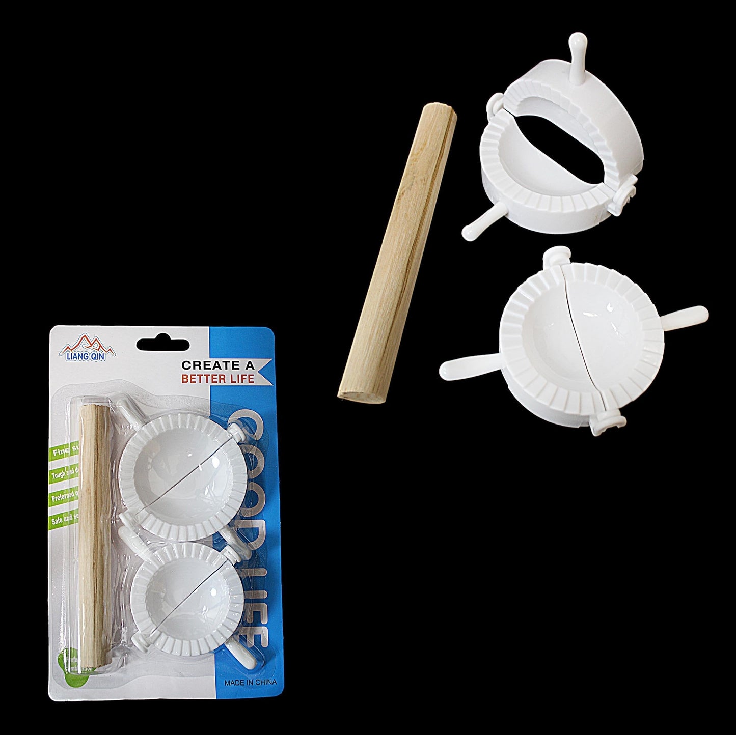 Plastic Dumpling Maker Mould Set of 3 4933