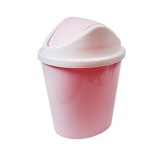 Plastic Dustbin Bathroom Kitchen Bedroom Bin In Pink 4930