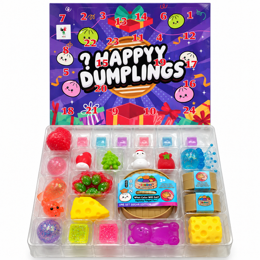 The Ultimate Super Squishy Advent Calendar - Purple Happy Dumplings Style