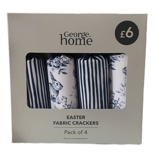 Easter Fabric Crackers Pack of 4 - Asda George RRP £6