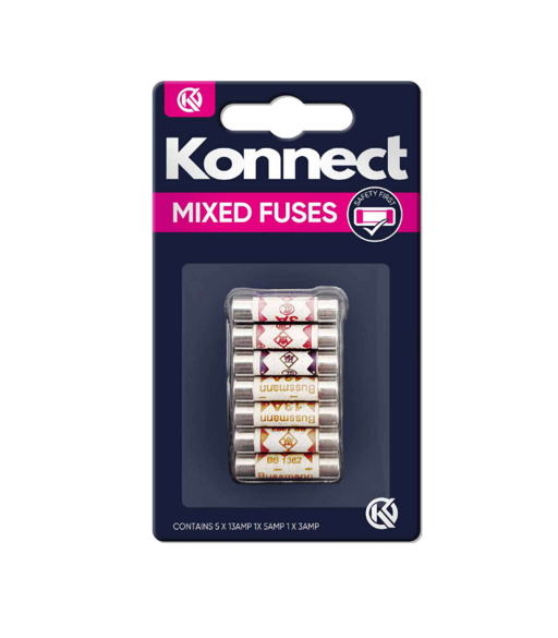 Konnect Mixed Plug Fuses Pack of 7 EFUSES