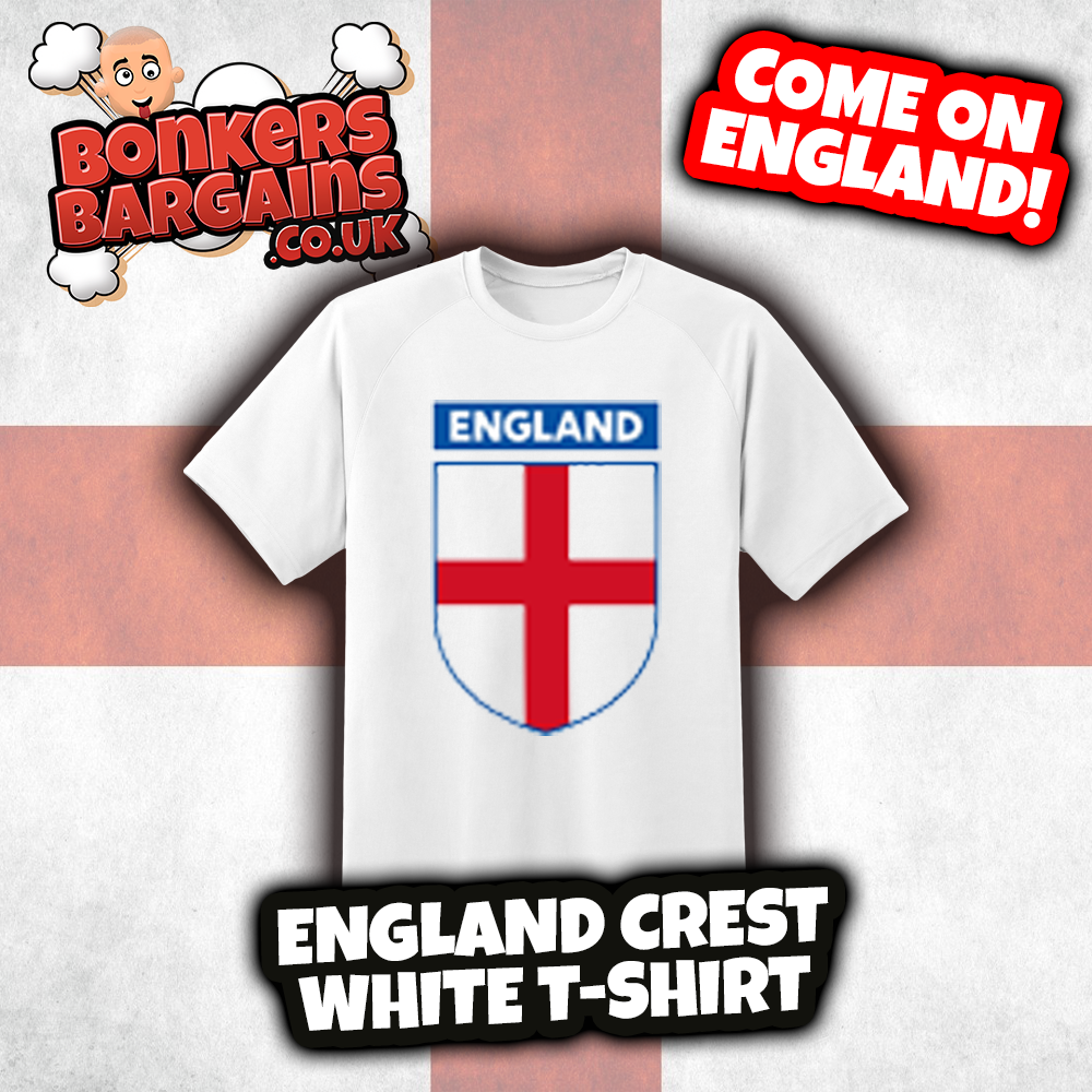 England Crest White T-Shirt