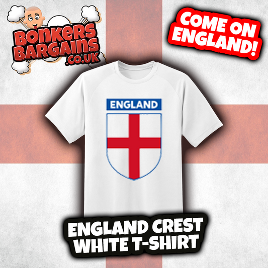 England Crest White T-Shirt