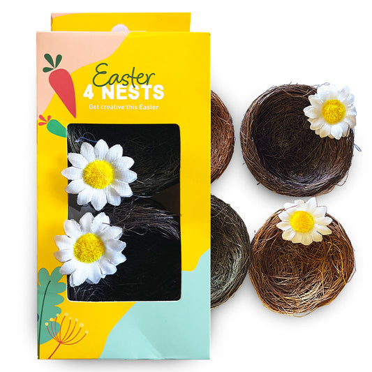Easter Nest Egg Decorations x 4