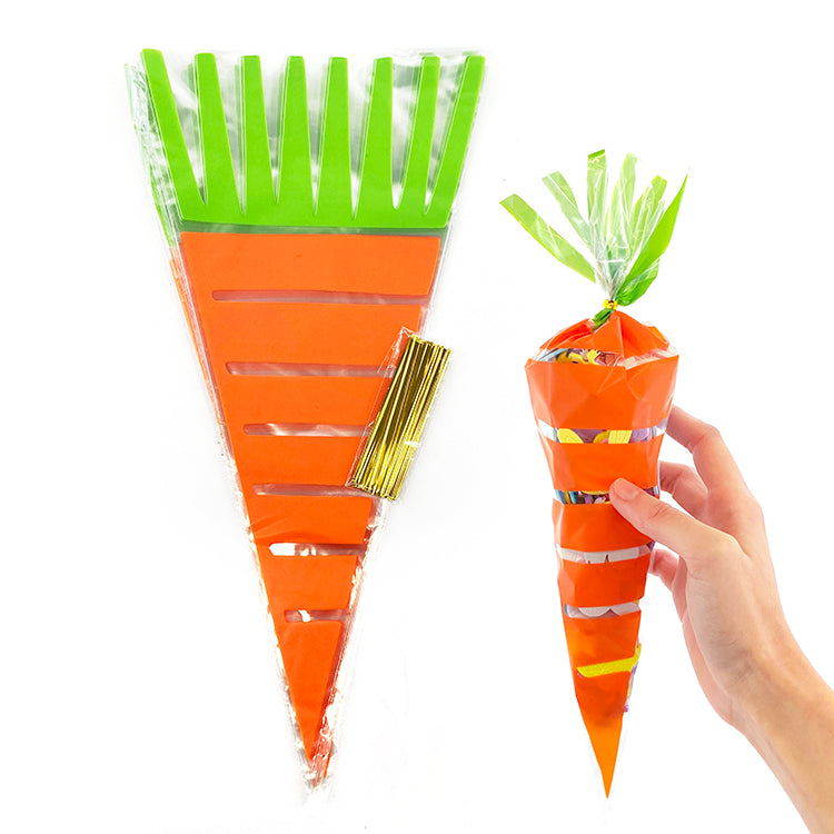Easter Carrot Treat Bags 20 Pack