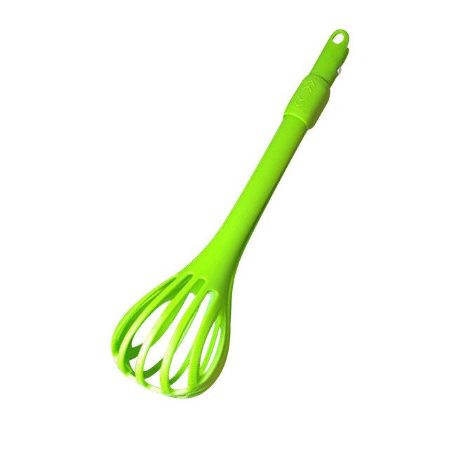 2 in 1 Egg Whisk and Tongs Plastic 27 cm Assorted Colours 7044