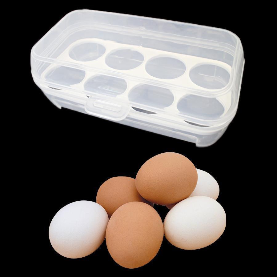 Egg Preservation Plastic Case Box Holds 8 Eggs Home Kitchen 8113