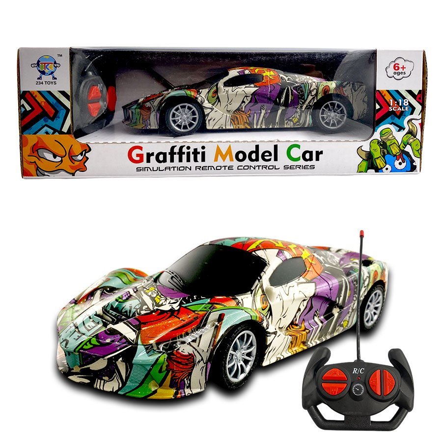 Remote Control Graffiti Model Toy Sports Car