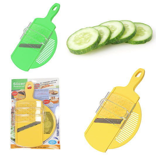 Plastic Flat Mandoline Slicer Assorted Colours
