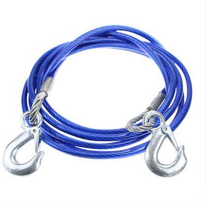 4 Metre Tow Pull Rope Strap Heavy Duty Road Recovery Car Van Wire Rope Durable 5334