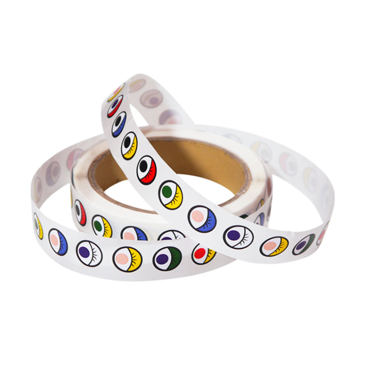 Coloured Eyes Sticker Roll ( 1000 Stickers )