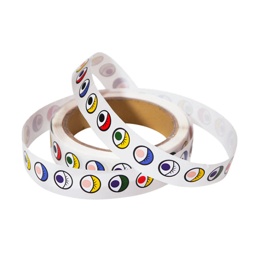 Coloured Eyes Sticker Roll ( 1000 Stickers )