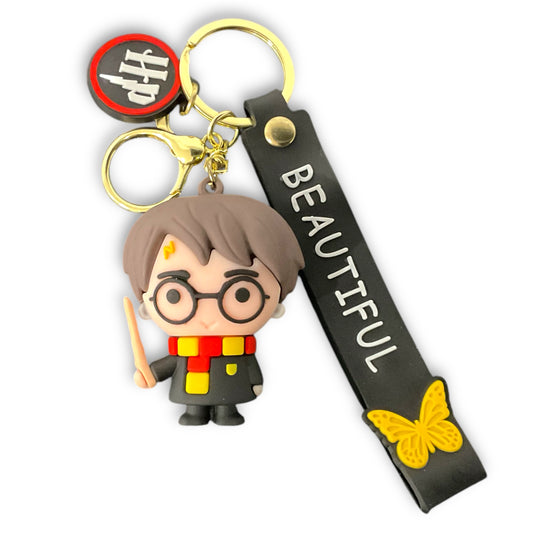 Harry Potter Style 3D Silicone Keychain Keyring Pendant