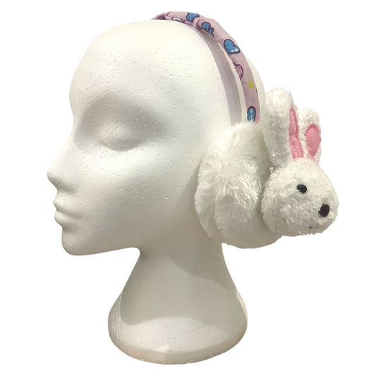 Kids Cute Fluffy Thermal EarMuffs Easter - White Bunny