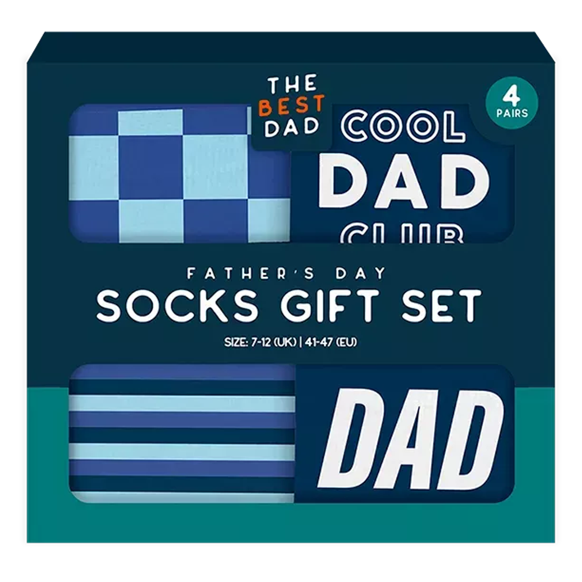 Father's Day 4 Pack Socks Gift Set