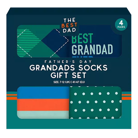 Father's Day Grandad 4 Pack Socks Gift Set
