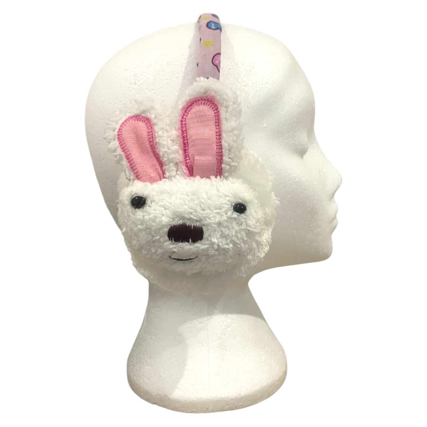 Kids Cute Fluffy Thermal EarMuffs Easter - White Bunny