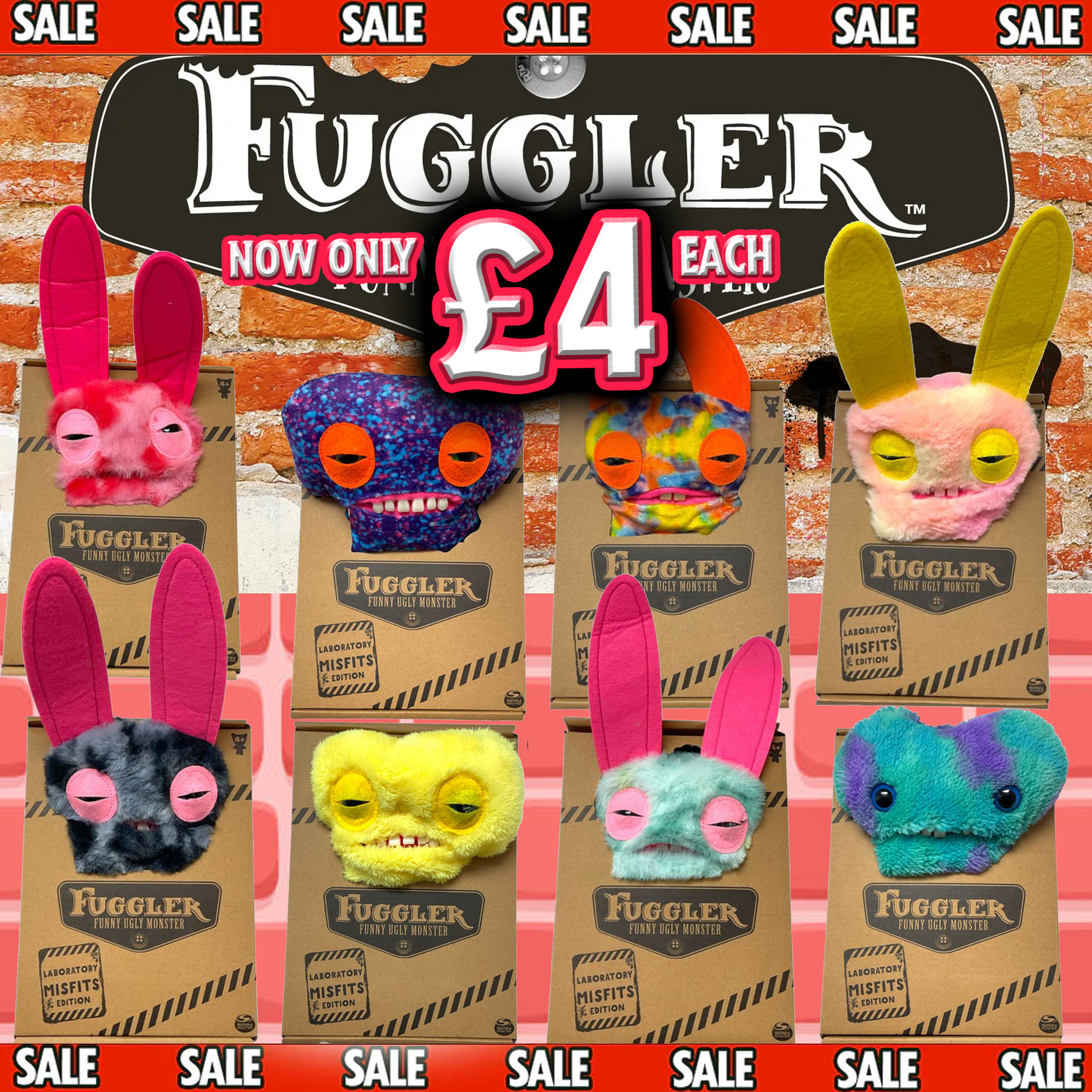 Fuggler Ugly Monster Plush Soft Toy