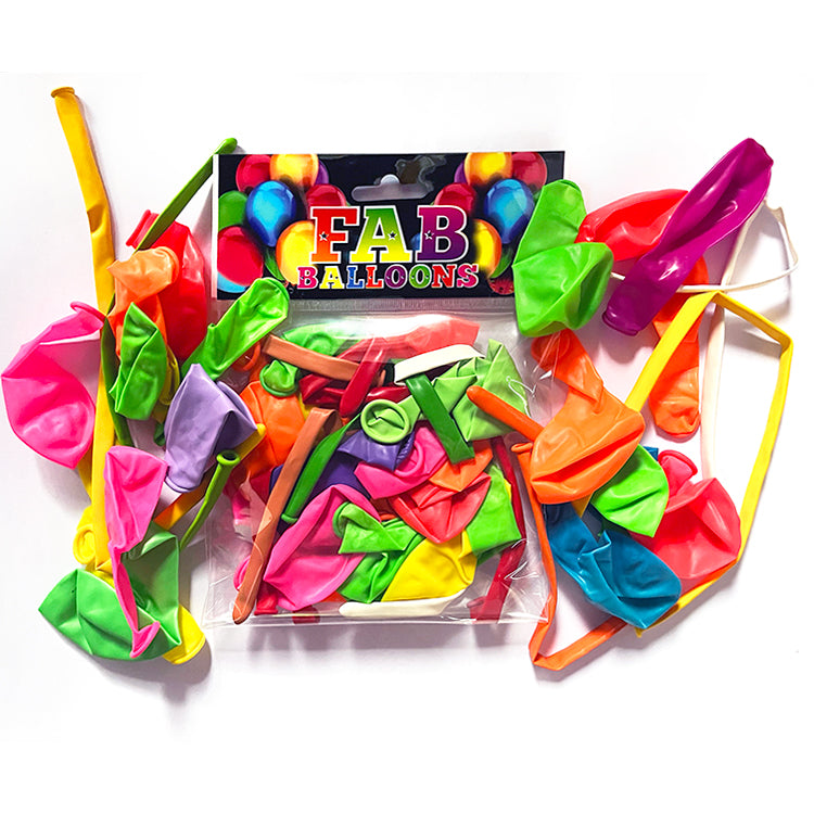 Bright Colours Assorted Balloons x 100 ( BULK BUY SPECIAL )