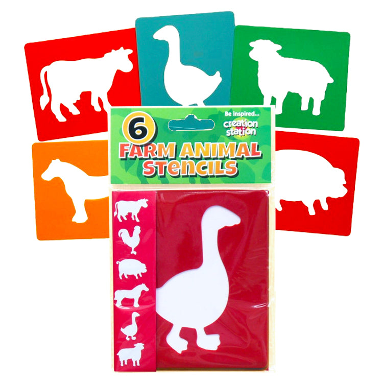 Farm Animal Stencils x 6 ( Craft Clearance Special )