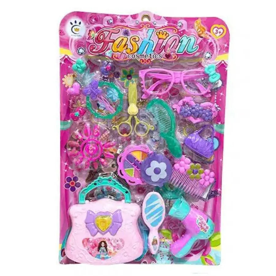 Girls Toy Makeup Set – Washable Hairdresser Toy Set with Styling Accessories with Stylish Bag