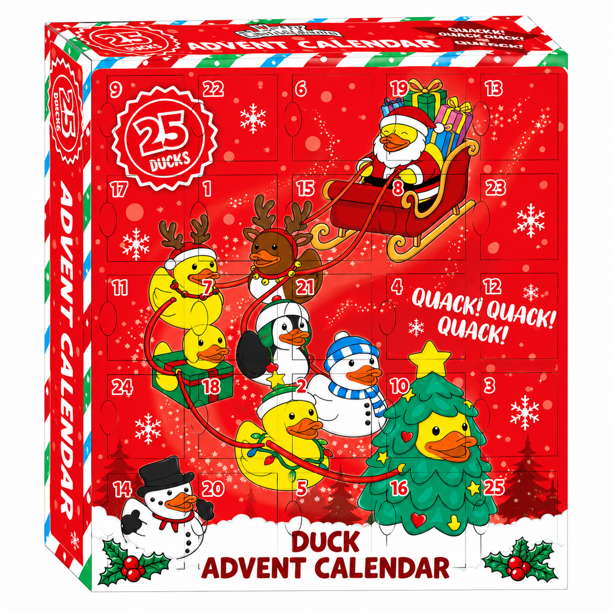 QuackPacks Advent Calendar - includes 25 Limited Edition Christmas Quacks Inside