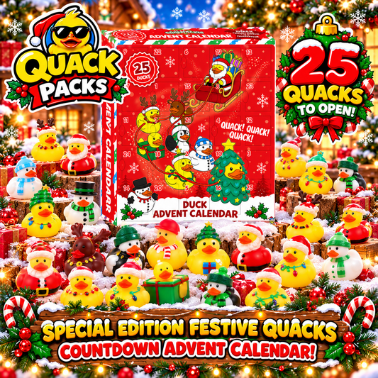 QuackPacks Advent Calendar - includes 25 Limited Edition Christmas Quacks Inside