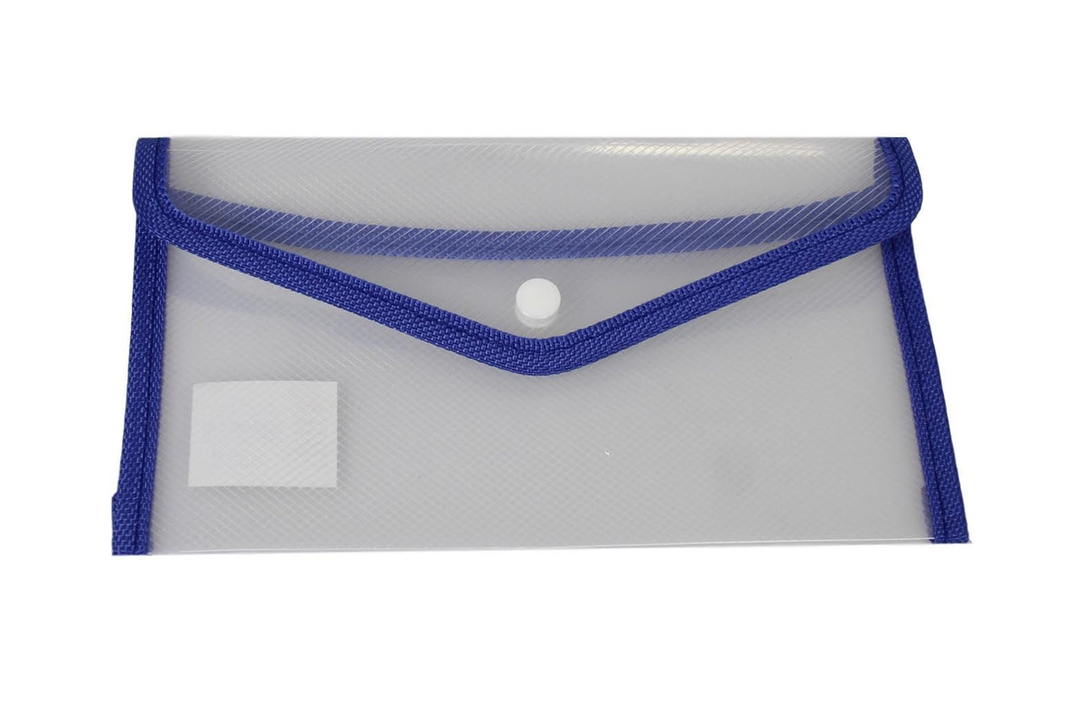 Small Plastic Stud Document Wallet File Folder Assorted Colours