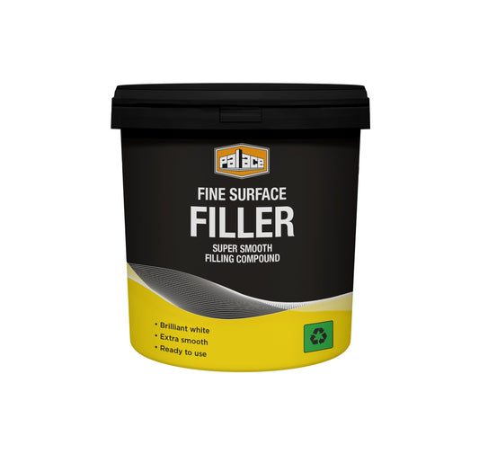 Palace Fine Surface Filler Tub 600G Brilliant White 68 – 4 (Parcel Rate)