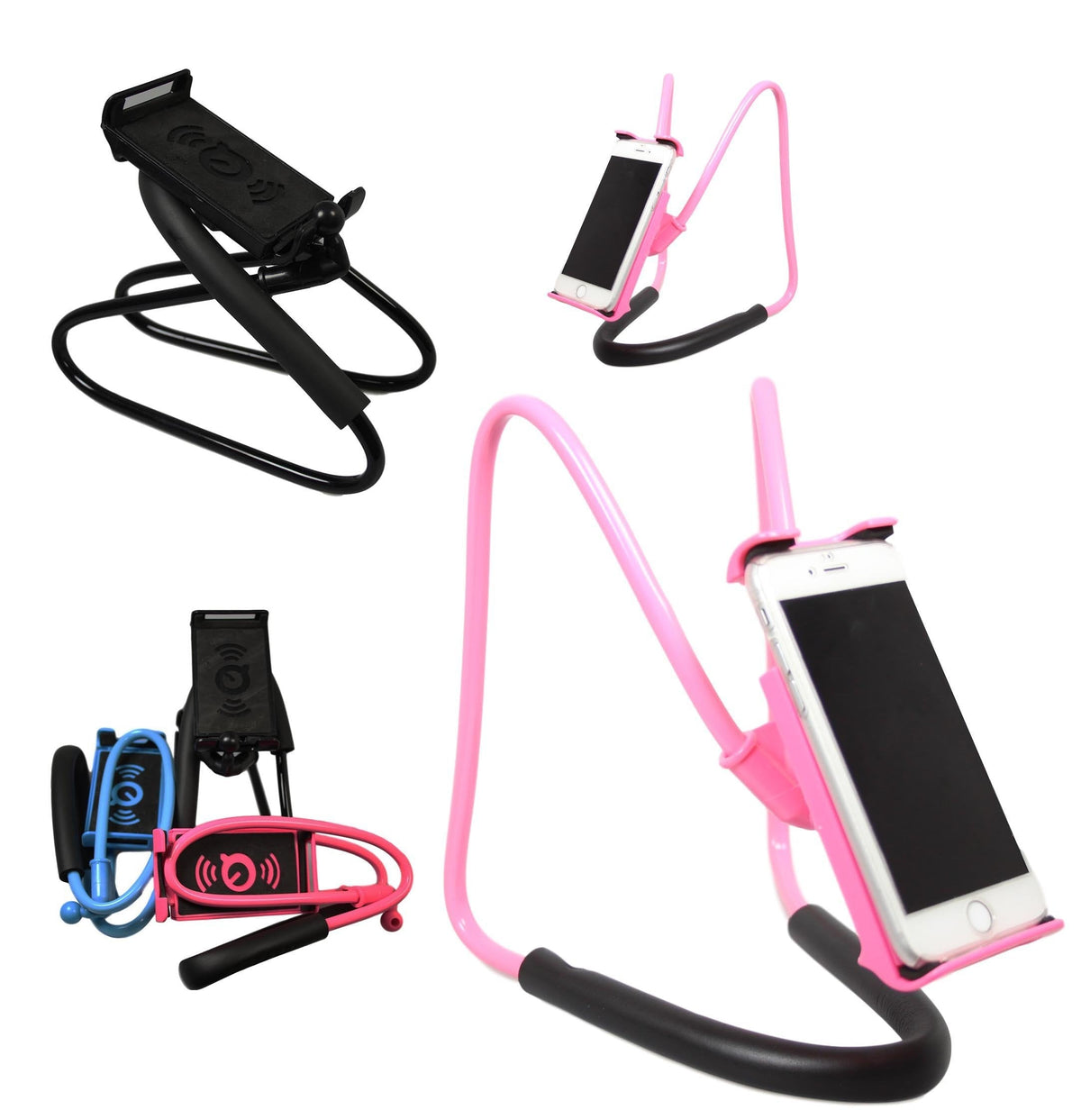 Fle x ible Iphone Android Bracket Mobile Phone Stand Holder Car Desk Home Office