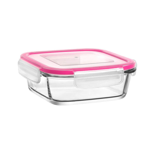 Glass Food Storage Container 400Cc Assorted Colours