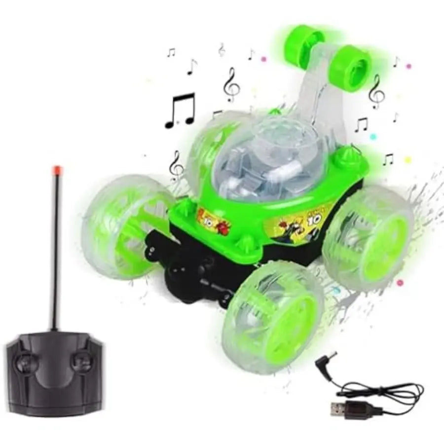 Remote Control Stunt Car with Lights Toys Car For Kids RC with Controller